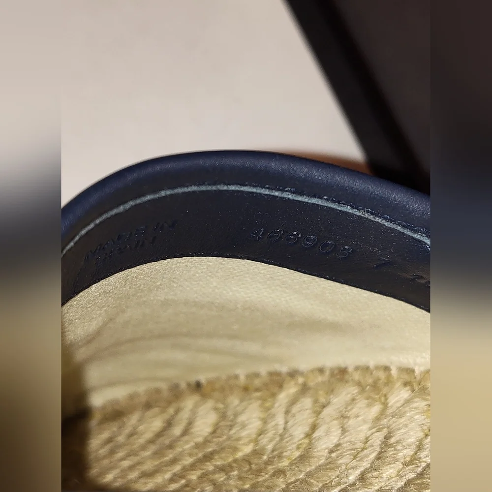 EUC GUCCI MEN'S GG CANVAS ESPADRILLES SIZE 7